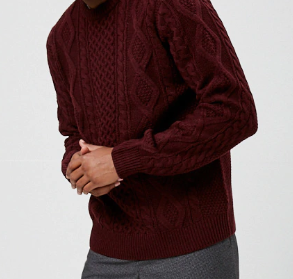 A stylish crew neck is perfect for layering on cold days
